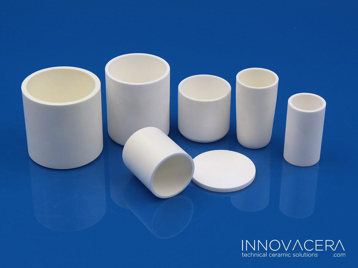 Cylindrical Alumina Crucible