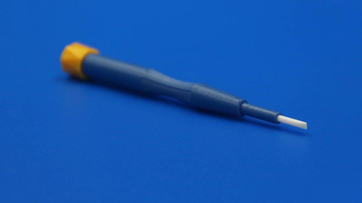 Straight Ceramic Flathead Screwdriver For Precision Electronics