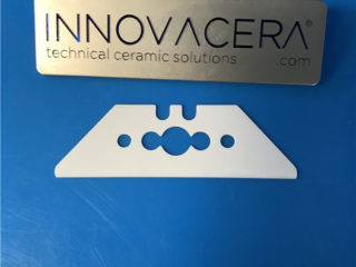 White Correct Grinding Zirconia Ceramic Blade For Utility Cutter