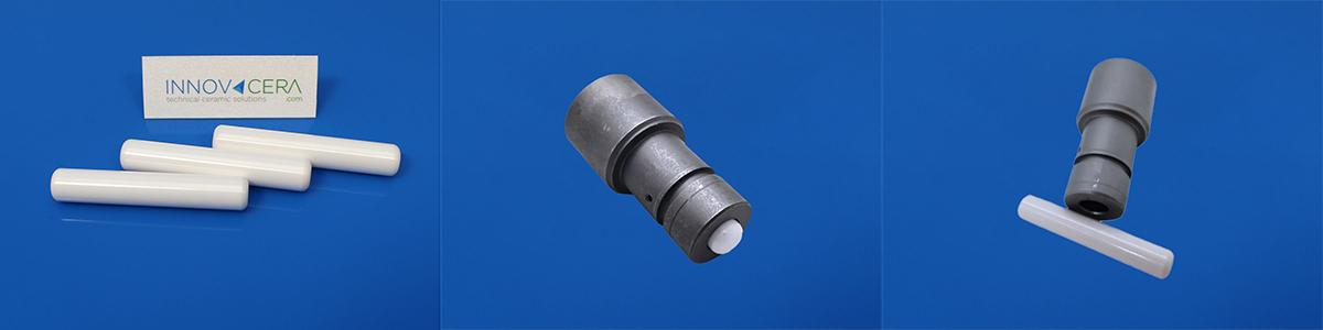 Zirconia ceramic plunger used in the diesel fuel injector pump